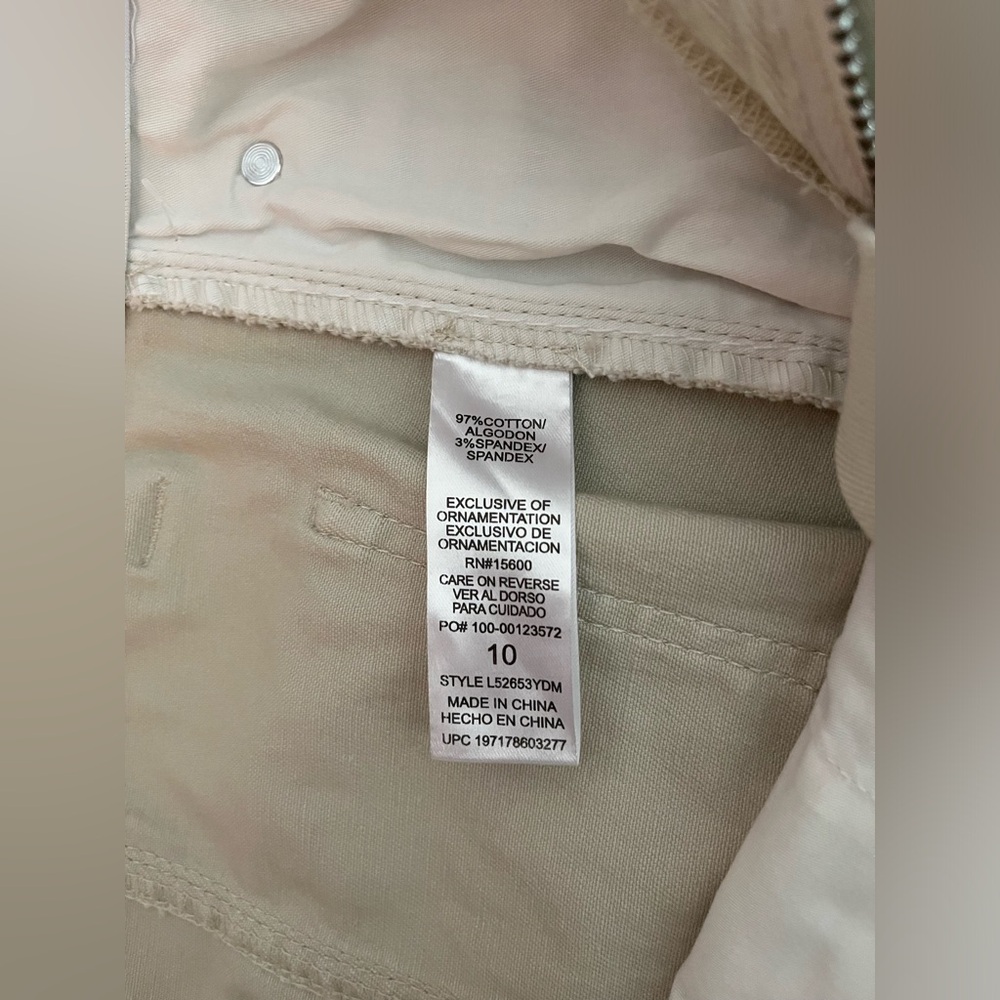 Wit & Wisdom 'Ab'Solution High Rise Utility Skirt-cream multiple pockets size 10 - Picture 3 of 8